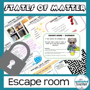 states of matter escape room