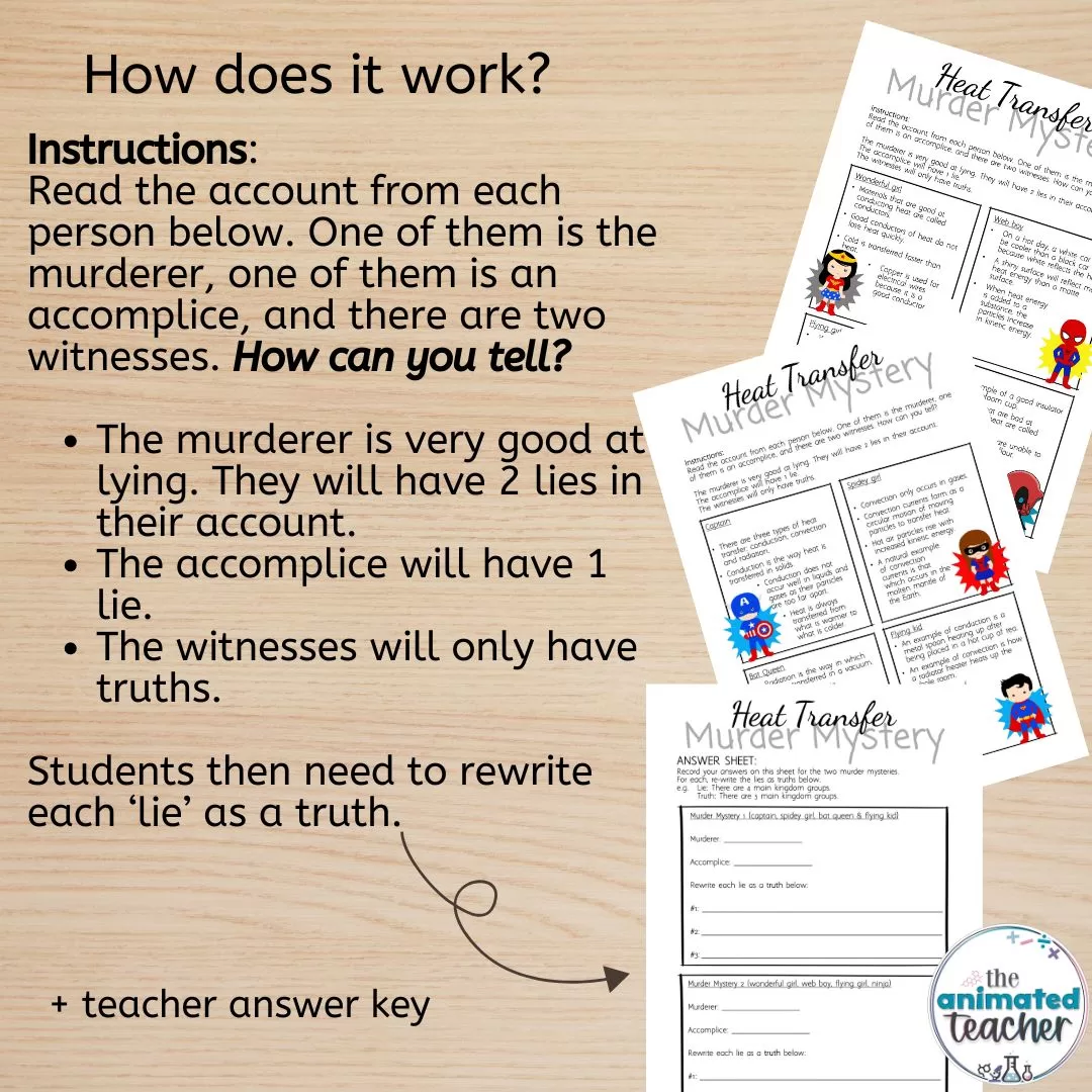 heat transfer worksheet
