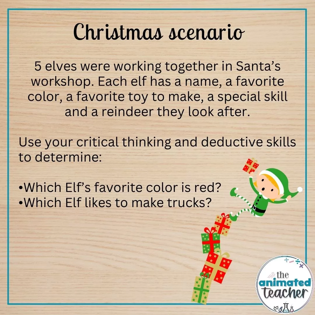 Christmas logic puzzle