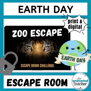 Earth day activity escape room