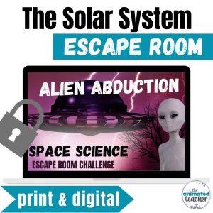 grade 4 solar system escape room activity print and digital