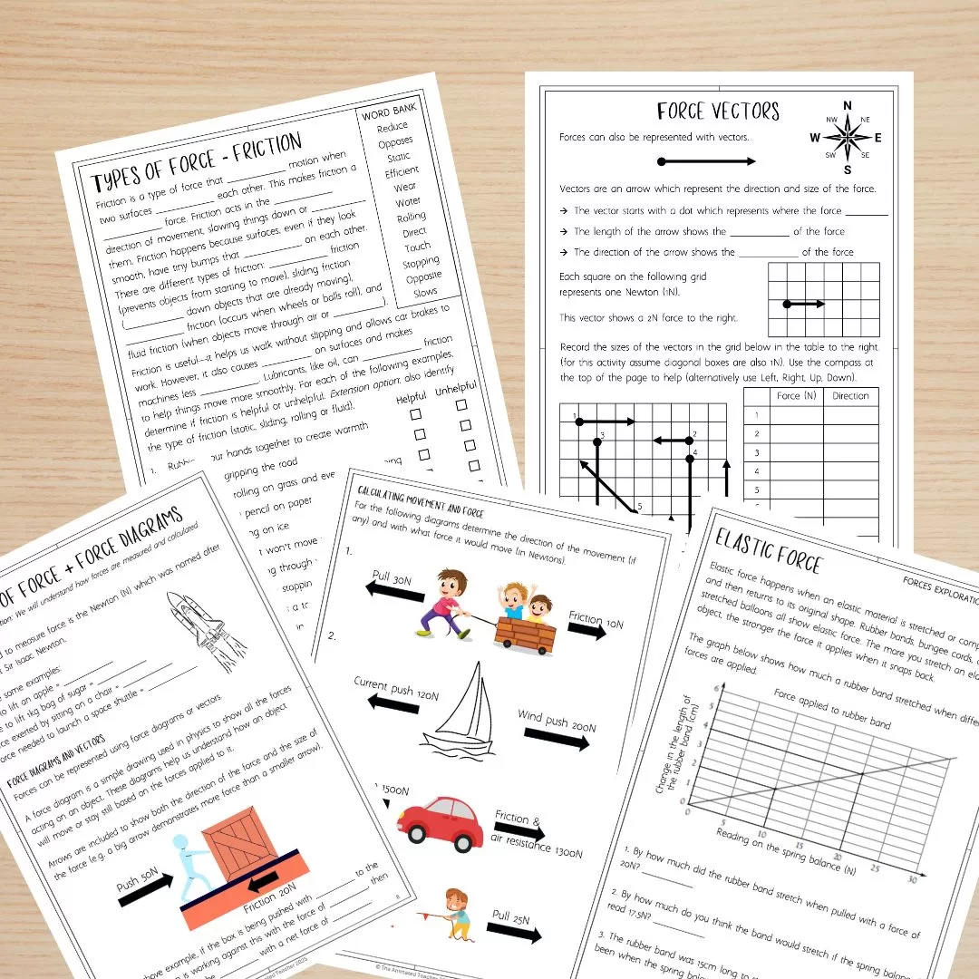 Types of Forces and Simple Machines Middle School Bundle - Image 5