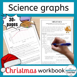 Christmas graphing worksheets science booklet