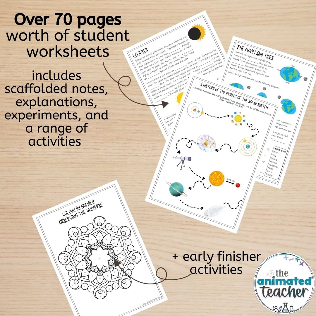 year 7 observing the universe resource science booklet pdf - Image 2