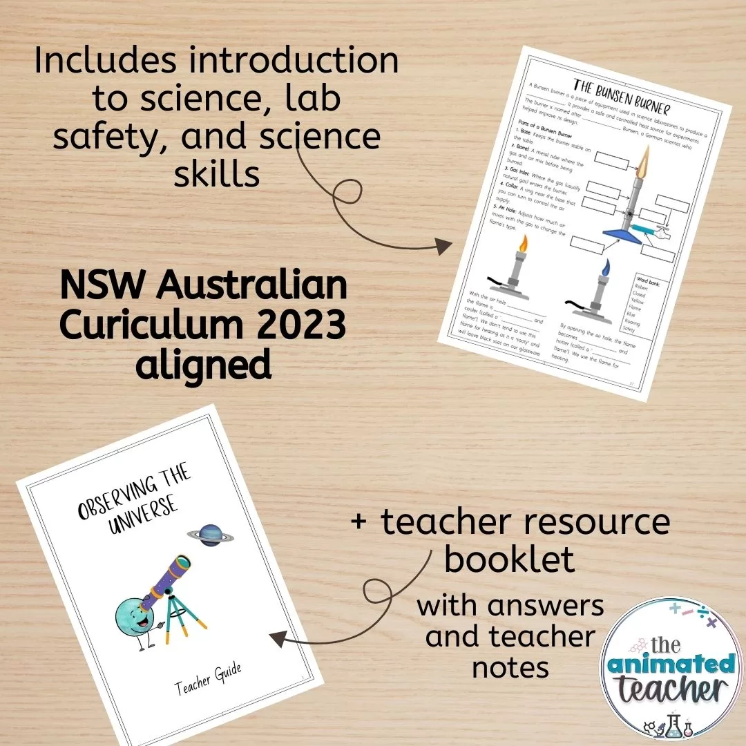 year 7 observing the universe resource science booklet pdf - Image 4