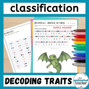 Decoding Key Worksheets Crack the Code Mystery Creature
